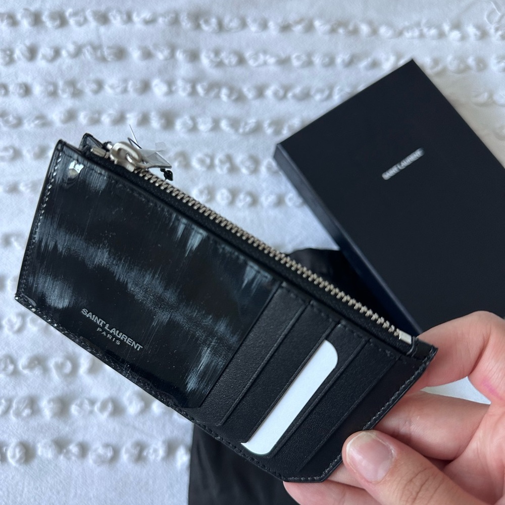 Saint Laurent Zip Card Case